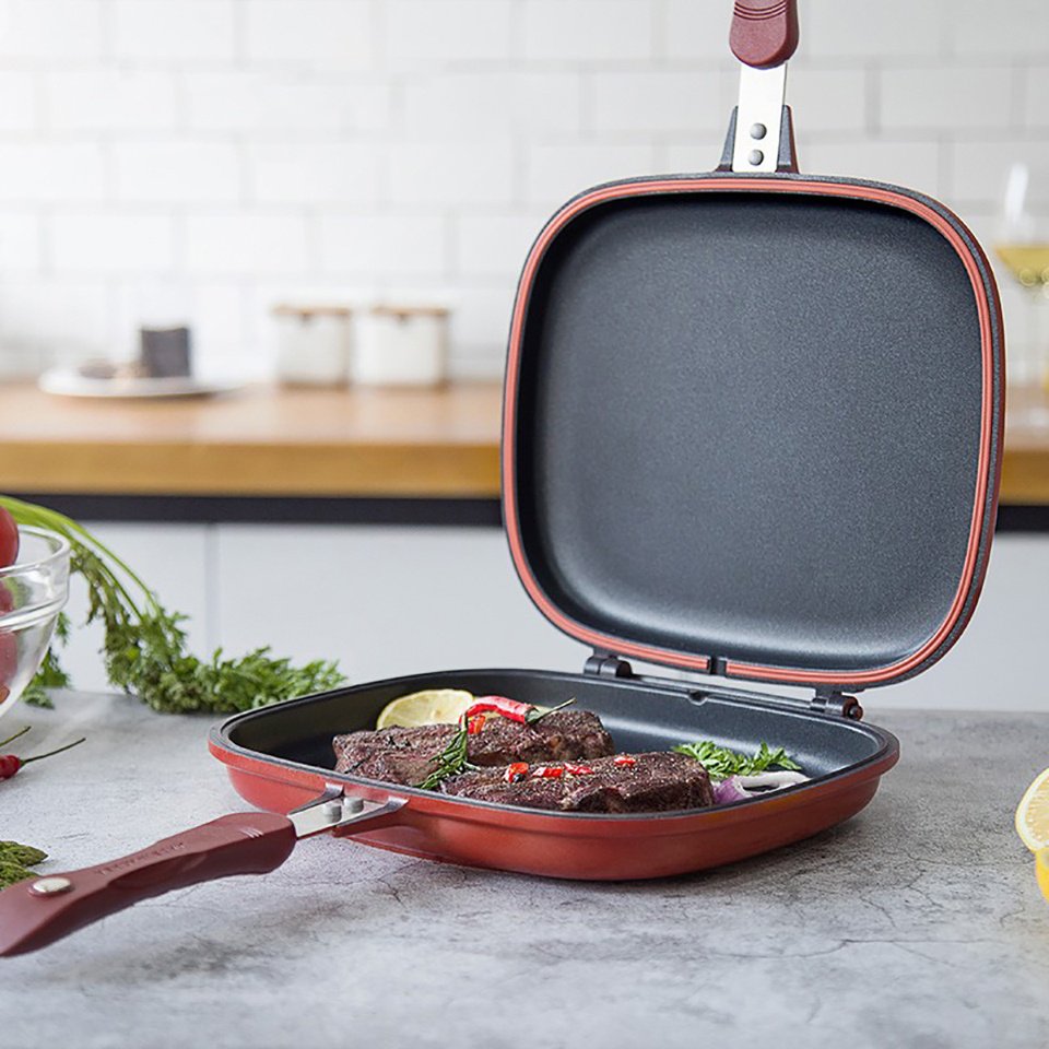 Double Side Frying Pan Non-stick Flip Frying Pan - Image 4