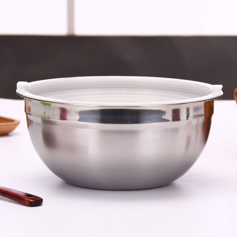 Deepen Stainless Steel Basin Salad Mixing Bowl - Image 5