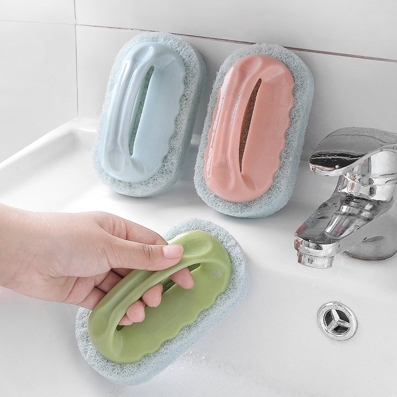 Strong decontamination clean brush bathtub brush magic sponge ceramic brush kitchen ware wash pan sponge - Image 3