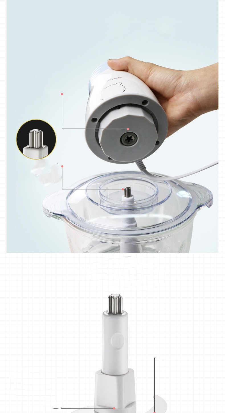 Household Electric Multi-function Small Vegetable Chopper Blender Cooking Machine - Image 7