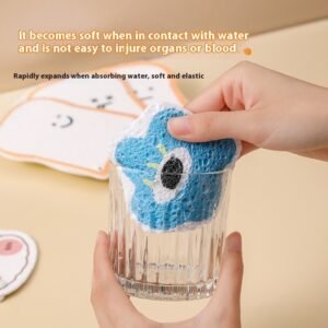 Multi-functional Cellulose Sponge Dishwashing Eraser Kitchen Brush Pot
