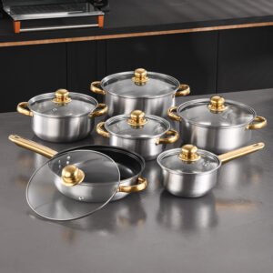 Stainless Steel Frying Pan Non-Stick Pan Frypan Set
