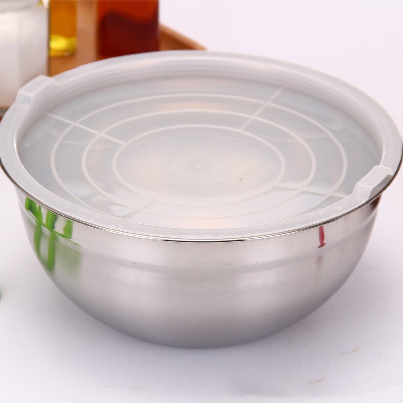 Deepen Stainless Steel Basin Salad Mixing Bowl - Image 4