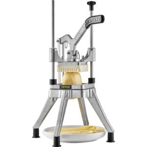 Commercial Chopper With 4 Replacement Blades Commercial Vegetable Chopper Stainless Steel French Fry Cutter Potato Dicer & Slicer Commercial Vegetable Fruit Chopper For Restaurants & Home Kitche